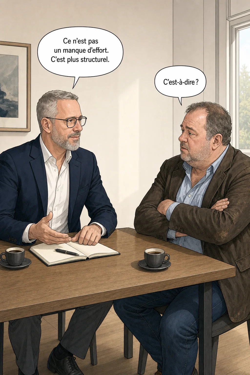 Le symptôme - ce n'est pas un manque d'effort, c'est structurel