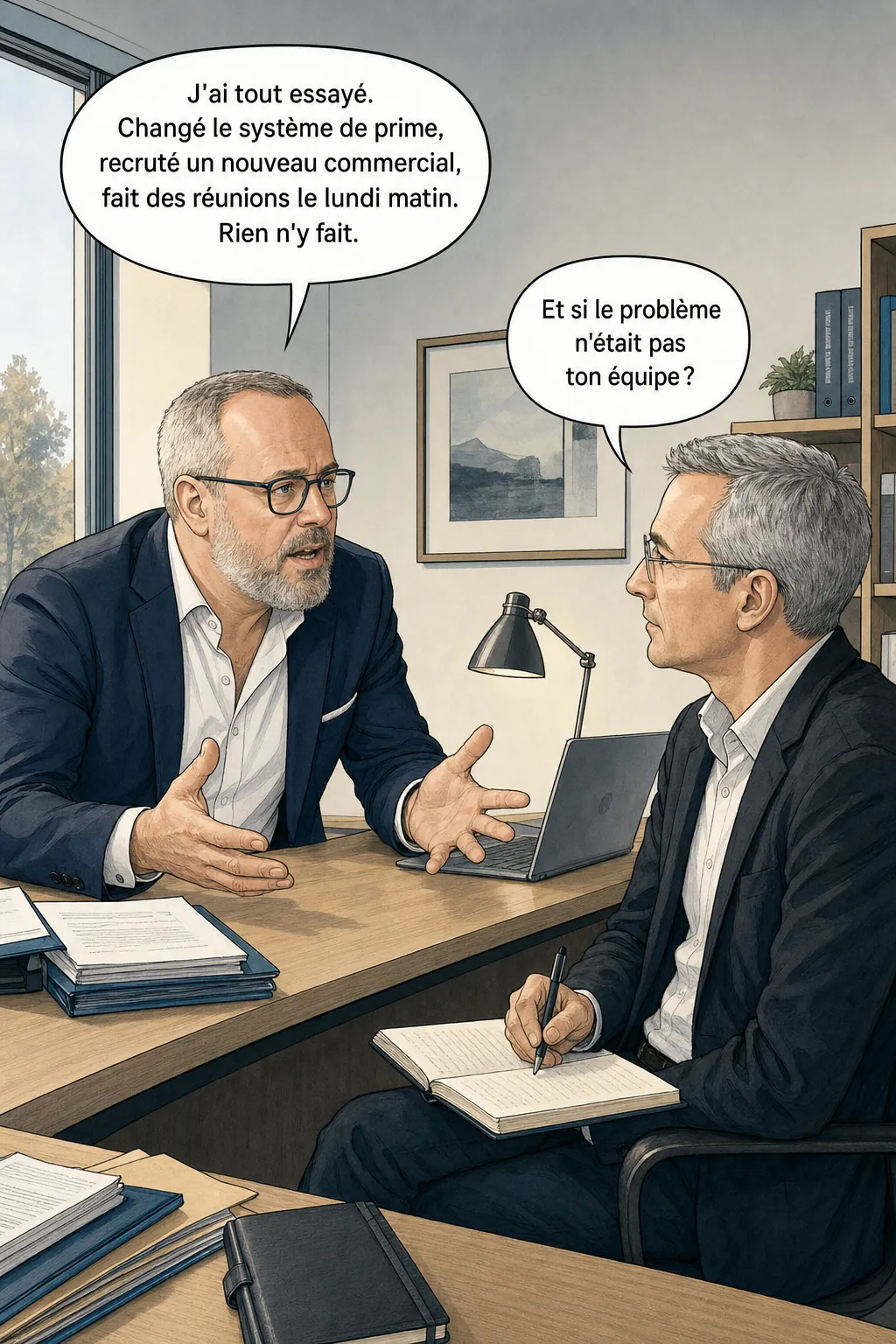 Un dirigeant frustré : mes commerciaux ne performent pas