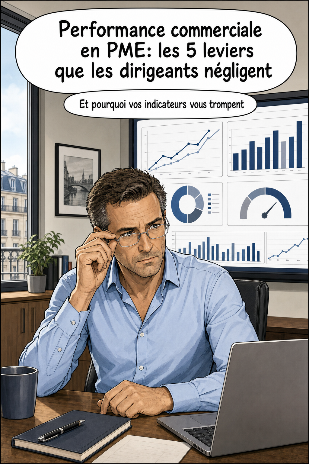Cover : 5 leviers de performance commerciale que les dirigeants négligent