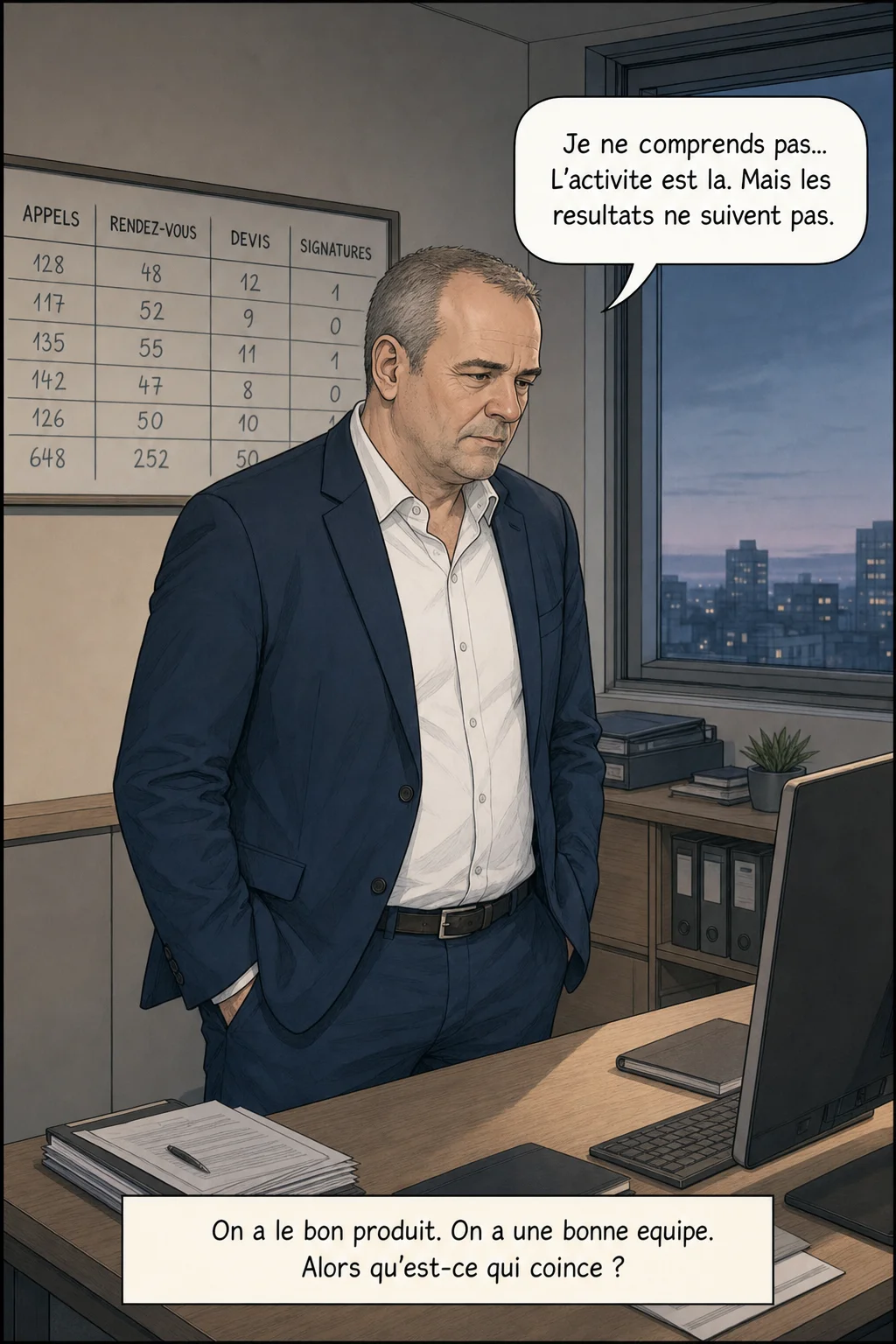 Le dirigeant submergé