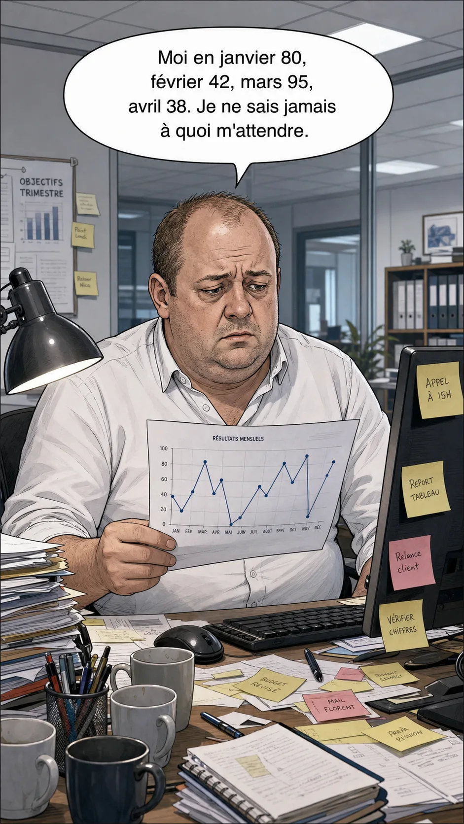 Constat : le tableau de bord en yoyo