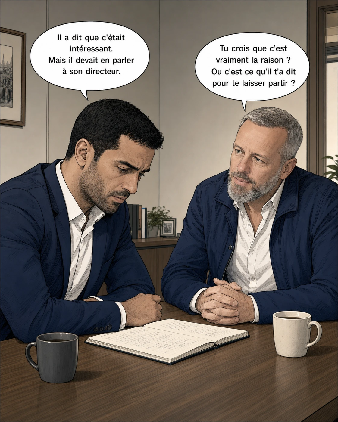 Karim frustré : l'acheteur a dit qu'il allait en parler à son directeur