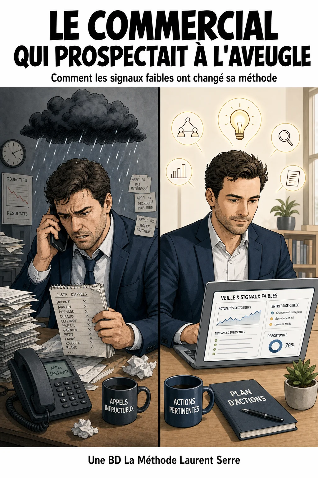 Cover : Le commercial qui prospectait à l'aveugle découvre les signaux faibles
